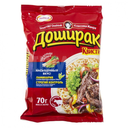 Лапша DOSHIRAK Квисти со вкусом говядины - доставка в СИЗО по России Общее дело