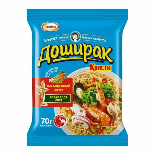 Лапша DOSHIRAK Квисти со вкусом морепродуктов - доставка в СИЗО по России Общее дело
