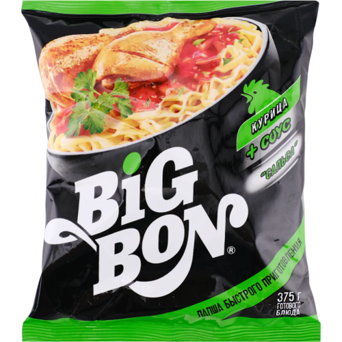 Лапша BIGBON со вкусом курицы и соусом Сальса - доставка в СИЗО по России Общее дело