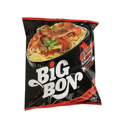 Лапша Big Bon Говядина Соус Томатный с Базиликом - доставка в СИЗО по России Общее дело