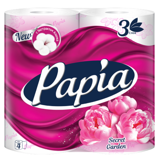Бумага туалетная PAPIA 4 рул - доставка в СИЗО по России Общее дело