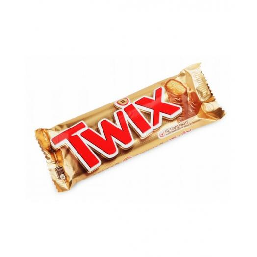 Печенье песочное Твикс Twix с карамелью, покрытое молочным шоколадом 55 грамм - доставка в СИЗО по России Общее дело